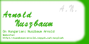 arnold nuszbaum business card